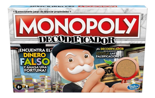 Monopoly Decodificador Juego De Mesa Familiar Hasbro 