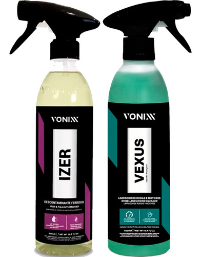 Kit Vexus Limpeza De Rodas E Motores + Descontaminante Izer