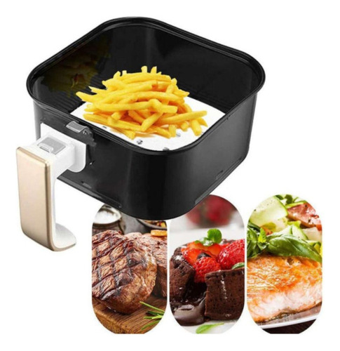| Fryer Liners, Impermeable, Con Filtro De Papel, Redonda