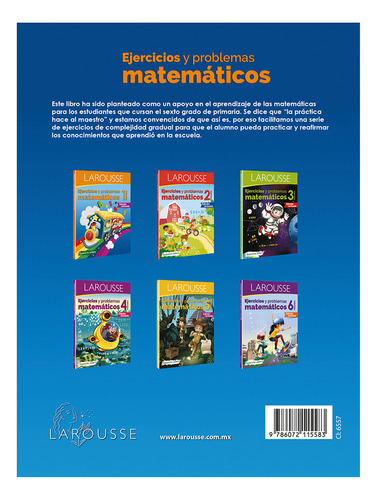 Libro Ejercicios Y Problemas Matematicos Sexto Primaria