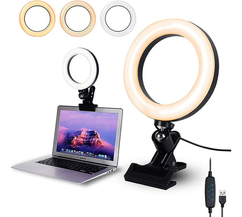 I Iluminación De Videoconferencia Anillo Luz Para Selfies