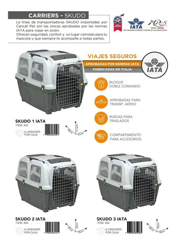 Imagen 7 de 9 de Transportadora Mascotas Skudo 7 (105x73x76) | Cancat