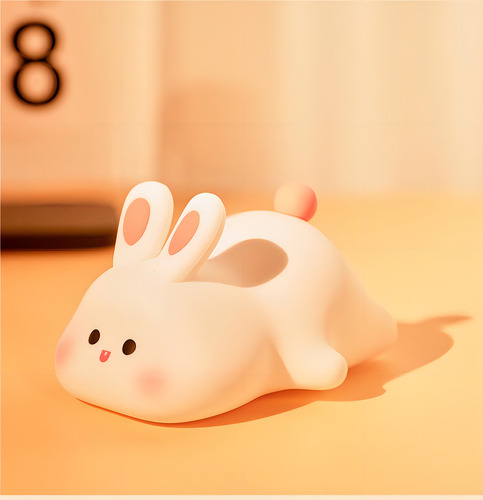 Lámpara De Noche Rabbit Con Sensor Táctil Espantacuco