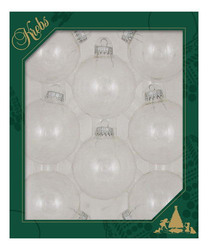Esferas De Vidrio Para Navidad Diseño Sin Uniones 6 Unidades