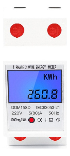 Medidor De Energía Kwh Wattímetro Voltímetro Amperímetro