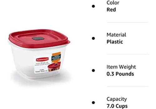 Contenedor De Almacenamiento De Alimentos Rubbermaid De 7 Ta