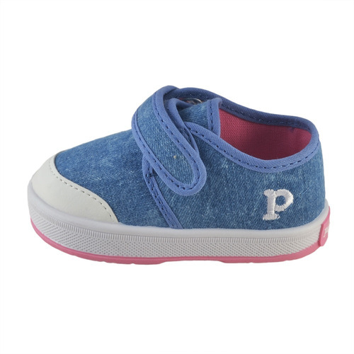 Zapatilla Bebe Jean Celeste Abrojo Pampero Infantil