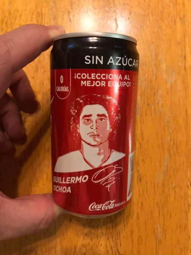 Set 6 Latas Coca Cola Selección México Chucky Raul Jimenez