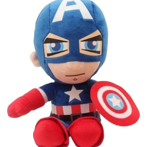 Peluche Capitan America Marvel Super Heroes 30cm Aprox.