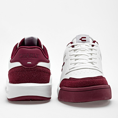 Tenis Hombre Charly 1086709008 Blanco Vino