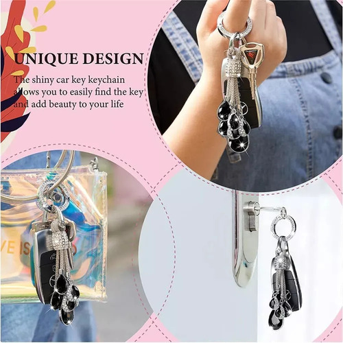 Llavero De Coche Para Mujer Bling Llavero De Moda Para Coche