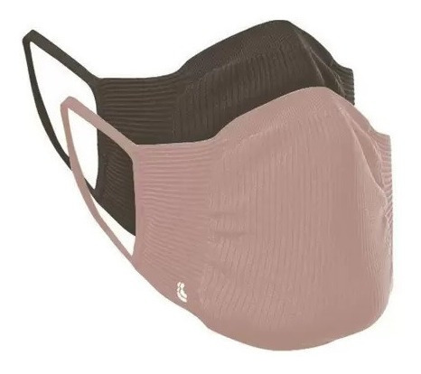 Imagem 2 de 3 de 10 Máscaras De Proteção Lupo Fit (marrom / Nude)