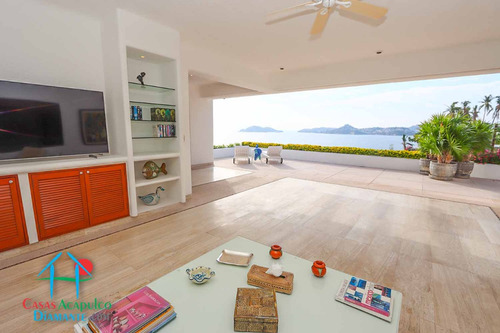 Cad Casa Virgo. Hermosa Casa Con Terraza Con Asoleadero, Alberca Y Vista Al Mar