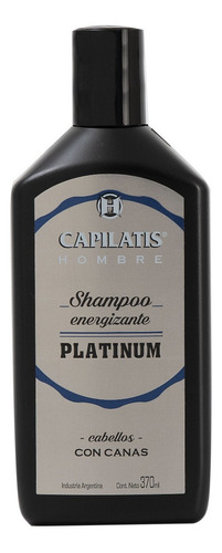 Capilatis Hombre Shampoo Energizante Platinum X 370ml Canas