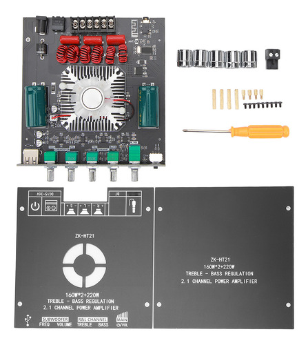 Placa Amplificadora De Potencia Bluetooth Ht21 Con Subwoofer