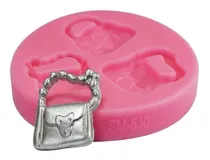 Comprar Molde Silicona 3 Carteras Porcelana Fria Fondant 