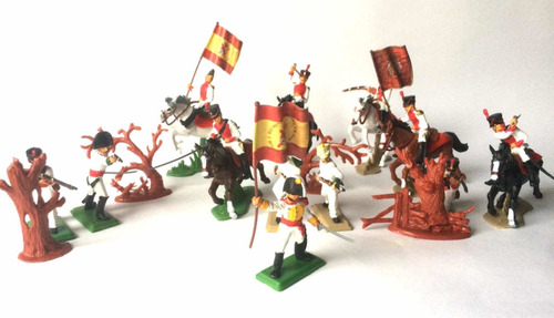 Soldaditos De Plástico Realistas Españoles Set Especial X 12