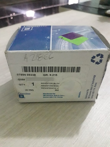 Imagen 4 de 4 de Resistencia Soplador A/a Spark Aveo (gm 96945934)