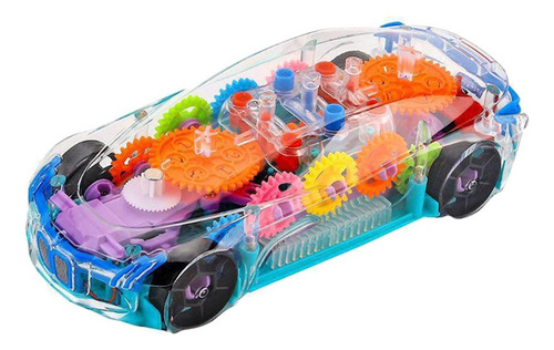 2 Coche De Bebé Engranaje Mecánico Transparente Coche De