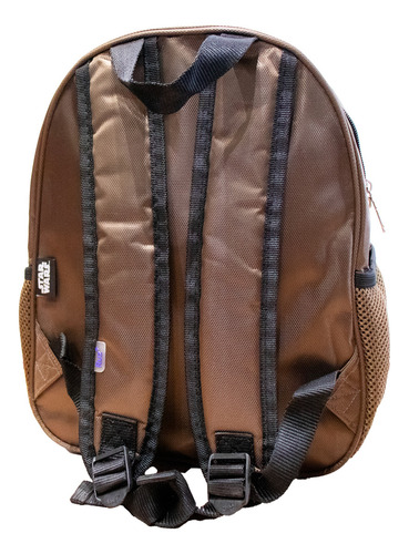 Mochila Para Kinder Baby Chewbacca Star Wars Ruz - ¡prepárate Para La Aventura! Comodidad Y Estilo Galáctico Para Los Más Pequeños. Color Marrón Claro Diseño De La Tela Lisa