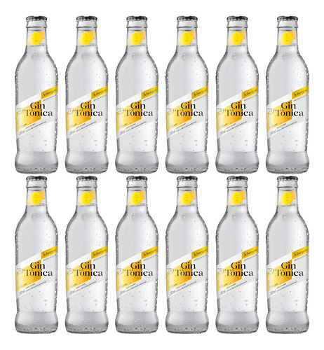 Drink Pronto Schweppes - Gin Tônica De 250ml - 12 Unidades