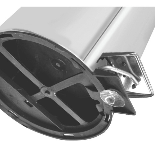 Imagem 10 de 11 de Lixeira Inox Tramontina Com Pedal Em Aço 5l 94538105 Cor Cinza