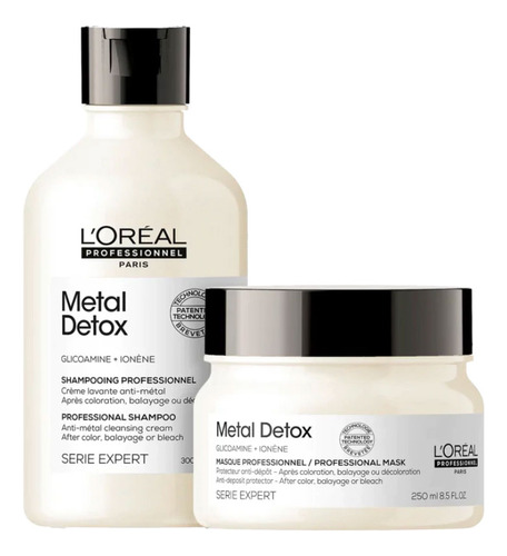 Kit Metal Detox Shampoo 300ml + Mascara 250g Loreal