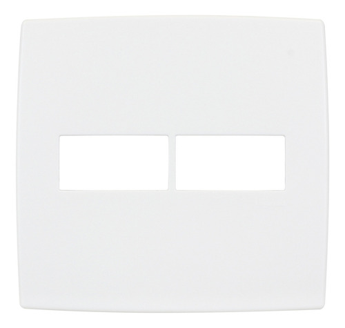 Placa P/ 2 Interruptores Horizontal 4x4 Branco Pial Plus (i)