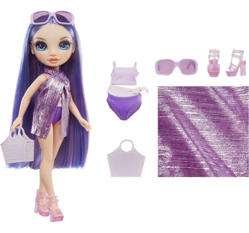 Boneca Rainbow High Swin Style Violet Willow Mga