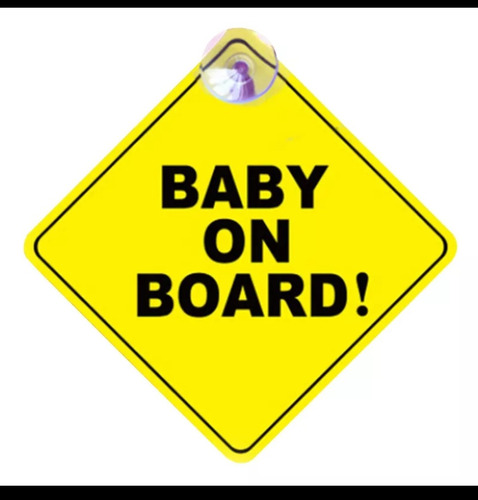 Letrero Bebe A Bordo Baby On Board 