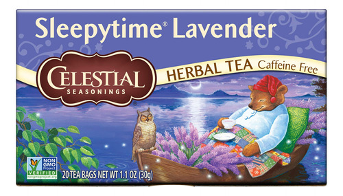 Celestial Seasonings, Tea Herbal Sleepytime Lavanda, 20 Unid