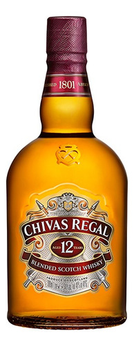 Whisky Blended Scotch Chivas Regal 12 Años Escocia botella 750 ml.