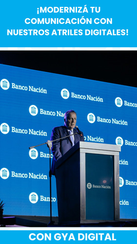 Atril Digital Para Conferencias Alquiler- 43 - Eventos Negro