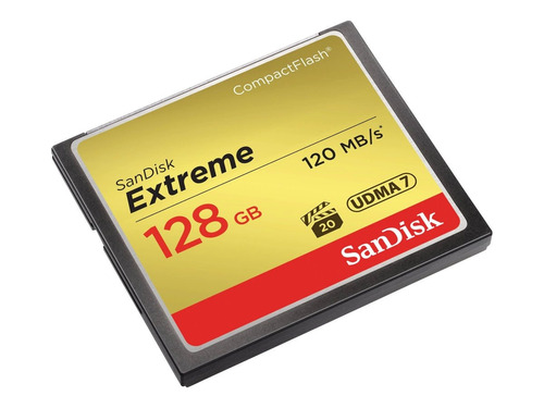 Cartão De Memória Sandisk 128gb Compacflash Extreme 120 Mb/s
