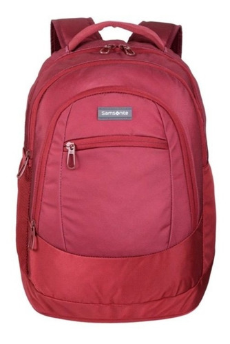 Mochila Samsonite Para Notebook Vinho - Ganhe Brinde 