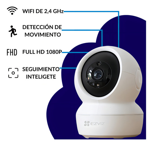 Câmera de segurança infravermelha WiFi Ezviz Indoor 1080p 2u