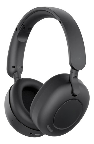 Audífonos Bluetooth 5.3 Igad Hi-res Inalámbricos Diadema Cancelación De Ruido Con Micrófono Y Cable Tipo C Negro