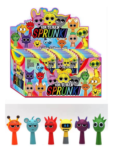 10 Figura De Sprunki Sobre Sorpresa Coleccionables