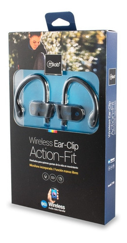 Audífono Deportivo Bluetooth In Ear Manos Libres Azul Mlab