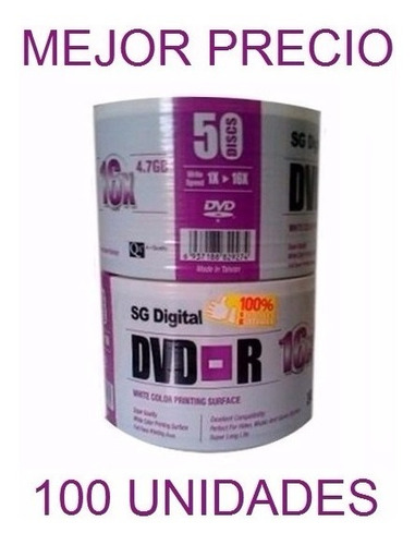 Dvd Virgen Sg Digital Dvd-r 16x 4.7 Gb