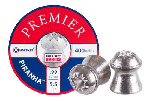 Balines Crosman Premier Piranha 5,5mm 14,3 Gr X 400 New2018