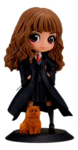 Boneca Q Posket Hermione With Crookshanks | Hp | Banpresto