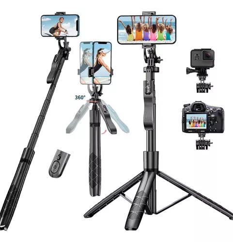 Palo Selfie Tripode, Mini Portatil Expandible Trípode para Movil con  Control Remoto Inalambrico Bluetooth, Palo Selfie iPhone Xiaomi Gopro,  Camara