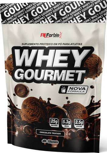  Whey Protein Gourmet Refil 907g Fn Forbis Sabor Chocolate