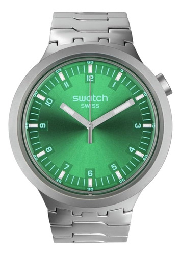 Swatch Vestido Unisex Verde Acero Inoxidable Cuarzo Big Bold