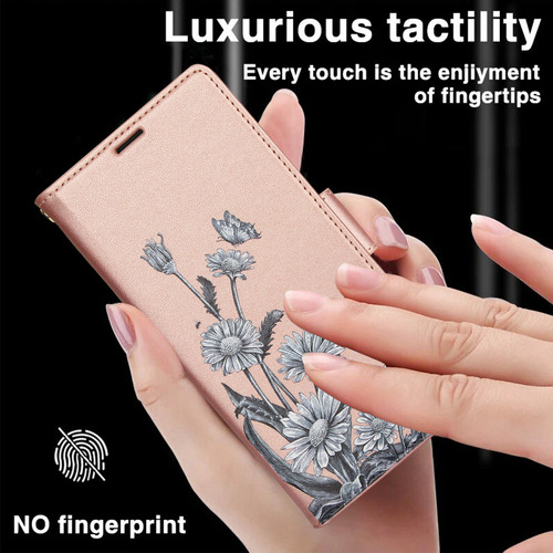 Funda De Piel Tipo Cartera Con Tapa Para Samsung Galaxy A56 A36 A26 A16 A06
