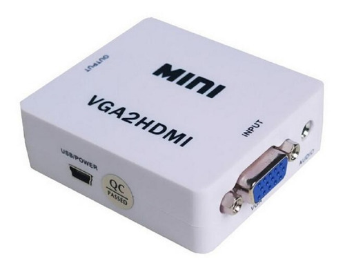 Conversor Adaptador Vga A Hdmi Full Hd Activo C-audio Video