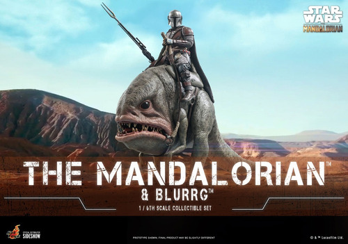 Hot Toys Mandalorian & Blurrg Sixth Scale Set Figuras