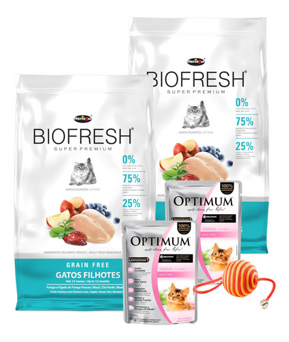 Comida Gato Biofresh Kitten Cachorro 3 Kg + Promo + Envío!