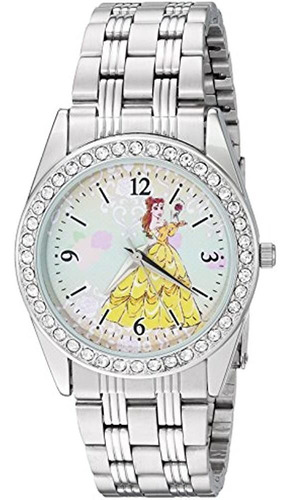 Reloj De Cuarzo Analógico Princess Belle Para Mujer De Disne